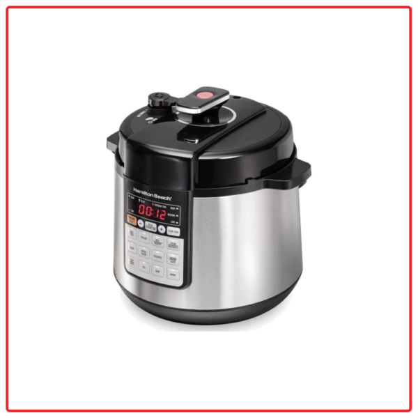 Hamilton Beach 34502-SAU 6L Multi Function Stainless Steel Pressure Cooker